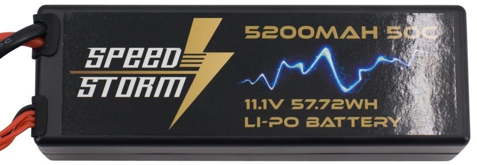 Аккумулятор Speed Storm Li-Po 11.1V 50C 5200 mAh Hard Case разъем T-plug (Deans) (SS-3S5200-50-D)