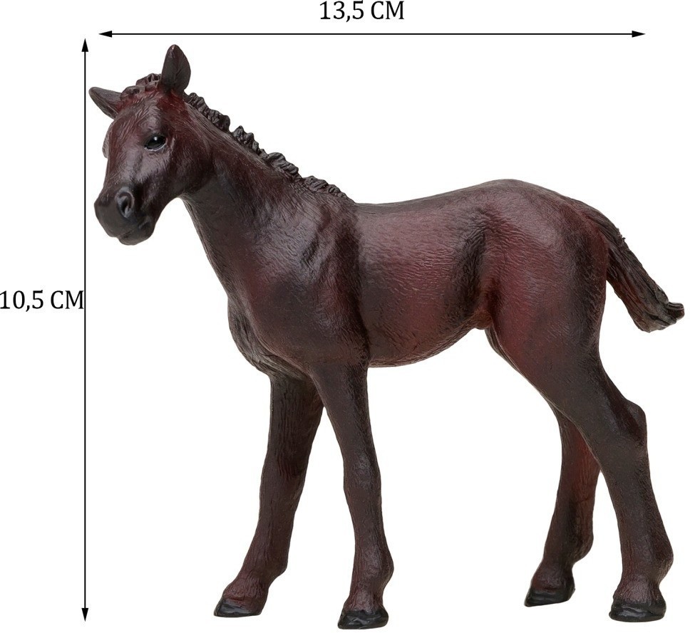 Фигурки животных серии "Мир лошадей": Лошадь, фермер, ограждение, газонокосилка (набор из 5 предметов) (MM214-314)