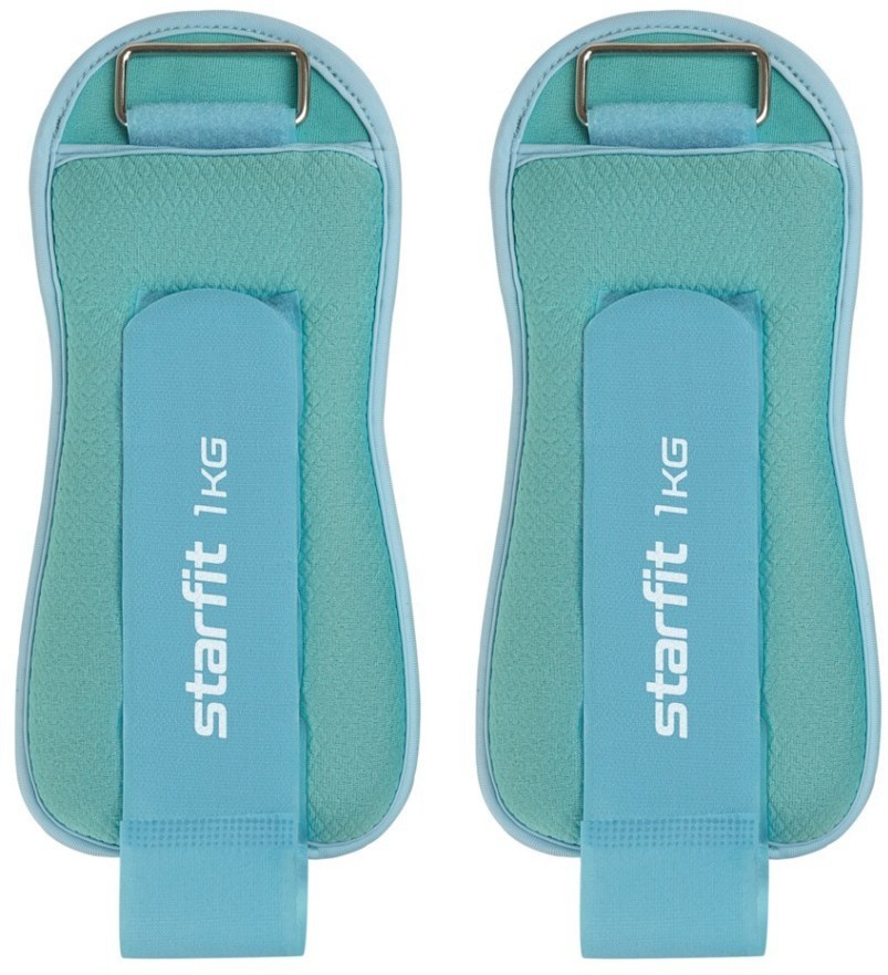 Утяжелители универсальные WT-503, 1 кг, мятный/синий пастель (2108863)