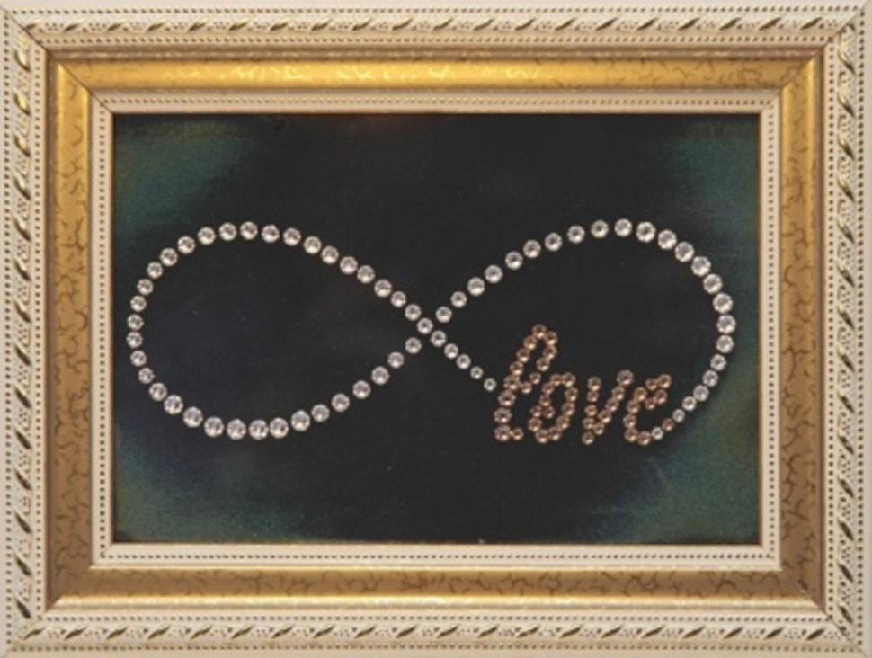 Картина Бесконечная любовь с кристаллами Swarovski (1845)