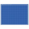 Коврик (мат) для резки Brauberg Extra 5-слойный А2 (600х450 мм) двусторонний синий 237176 (89656)