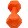 Гантель гексагональная DB-305 1 кг, пластиковый, оранжевый, пара (2101475)