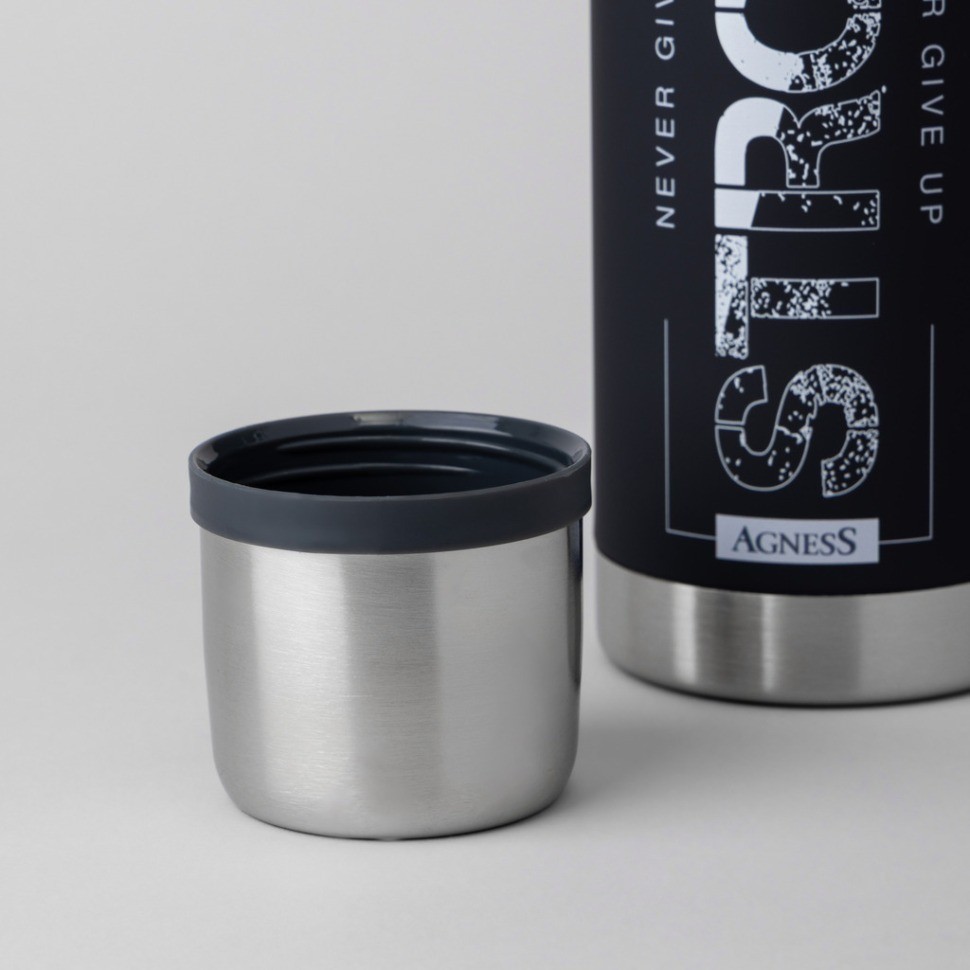 Термос stay strong 1000 мл, колба нерж.сталь 18/10 Agness (798-106)