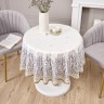 Скатерть круглая "душа прованса" 150 см , 100% хлопок, белый, твил, пропитка Lefard (850-735-27)