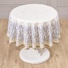 Скатерть круглая "душа прованса" 150 см , 100% хлопок, белый, твил, пропитка Lefard (850-735-27)