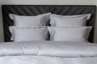 Комплект наволочек сатин серый 70*70(2шт) (TT-00010346)