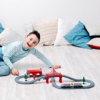 Железная дорога для детей &quot;Мой город, 67 предметов&quot;, на батарейках (G201-013)