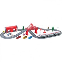 Железная дорога для детей &quot;Мой город, 67 предметов&quot;, на батарейках (G201-013)