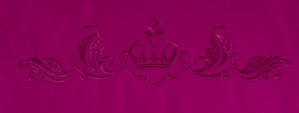 Кпб евро "богема"х/б 100%,фуксия, сатин,выш,под200х220 -1шт., прост240х240 -1шт., нав 50х70х5 SANTALINO (985-007)