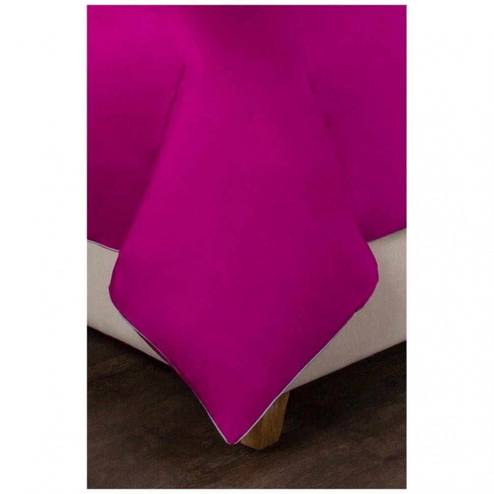 Кпб евро "богема"х/б 100%,фуксия, сатин,выш,под200х220 -1шт., прост240х240 -1шт., нав 50х70х5 SANTALINO (985-007)