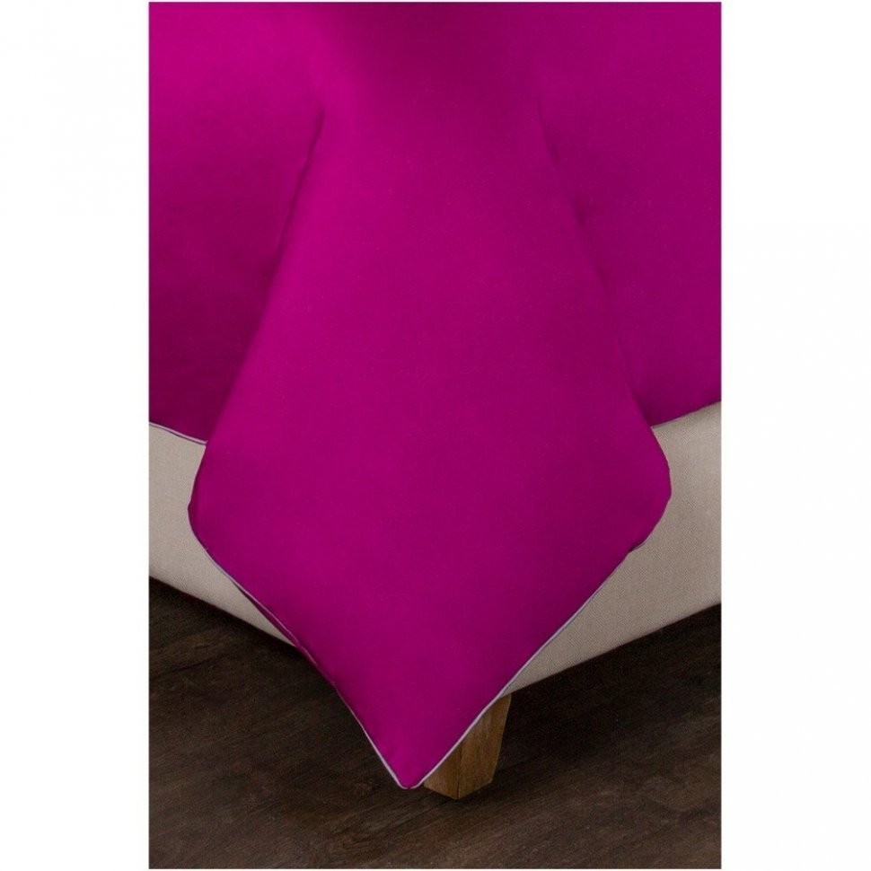 Кпб евро "богема"х/б 100%,фуксия, сатин,выш,под200х220 -1шт., прост240х240 -1шт., нав 50х70х5 SANTALINO (985-007)