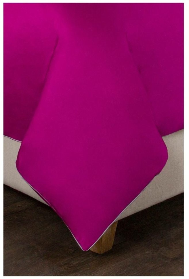 Кпб евро "богема"х/б 100%,фуксия, сатин,выш,под200х220 -1шт., прост240х240 -1шт., нав 50х70х5 SANTALINO (985-007)