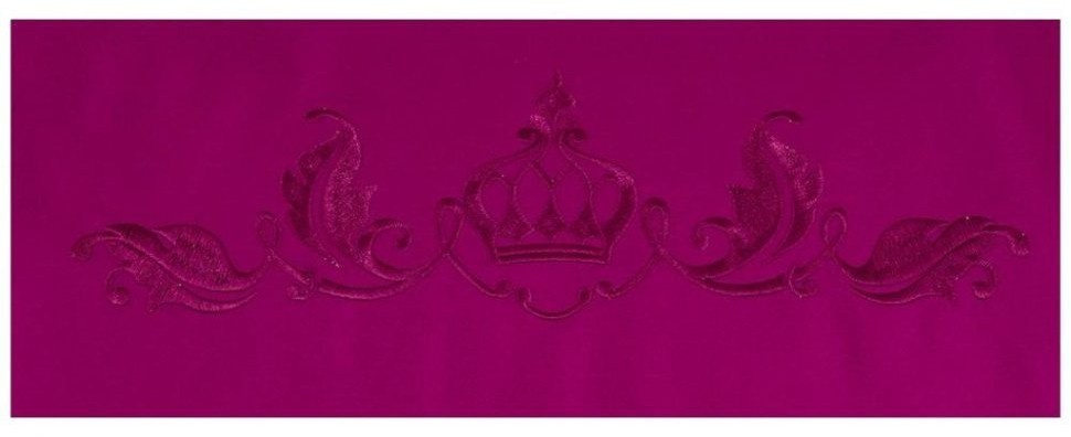 Кпб евро "богема"х/б 100%,фуксия, сатин,выш,под200х220 -1шт., прост240х240 -1шт., нав 50х70х5 SANTALINO (985-007)