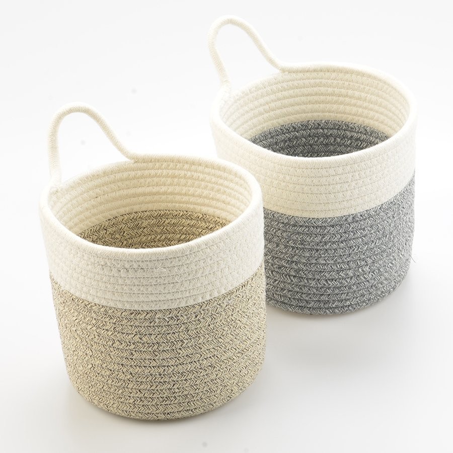 Кашпо gerd, D20х19 см, белое/светло-серое (74827)