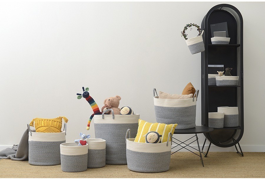 Кашпо gerd, D20х19 см, белое/светло-серое (74827)