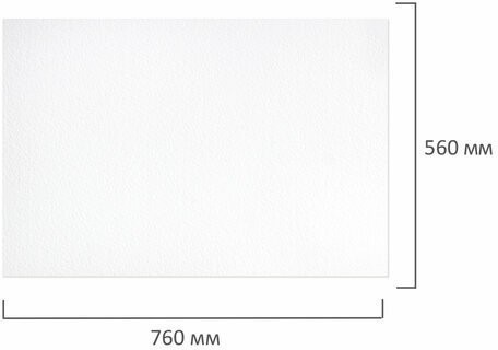 Бумага для акварели 560x760 мм Brauberg Art Premiere 10 листов 300 г/м2 крупное зерно 113239 (85383)