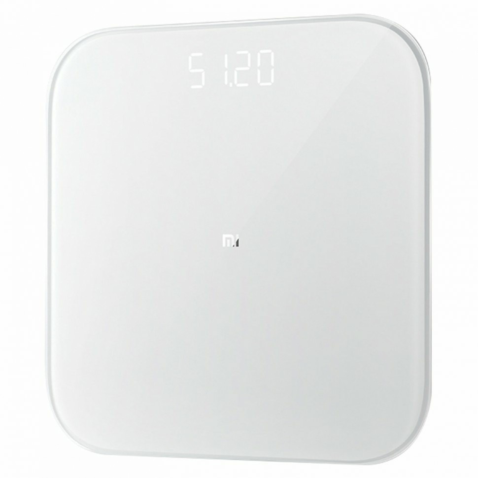 Весы напольные XIAOMI Mi Smart Scale 2 электронные до 150 кг квадрат стекло белые 456461 (94194)