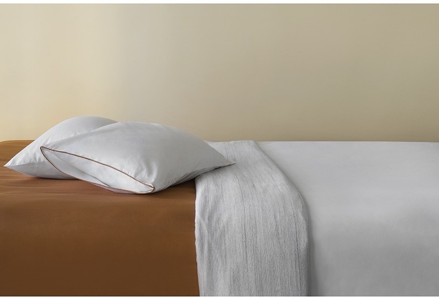 Простыня из сатина из коллекции meditation, caramel, 240х270 см (77747)