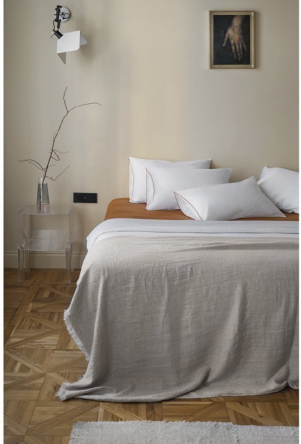 Простыня из сатина из коллекции meditation, caramel, 240х270 см (77747)