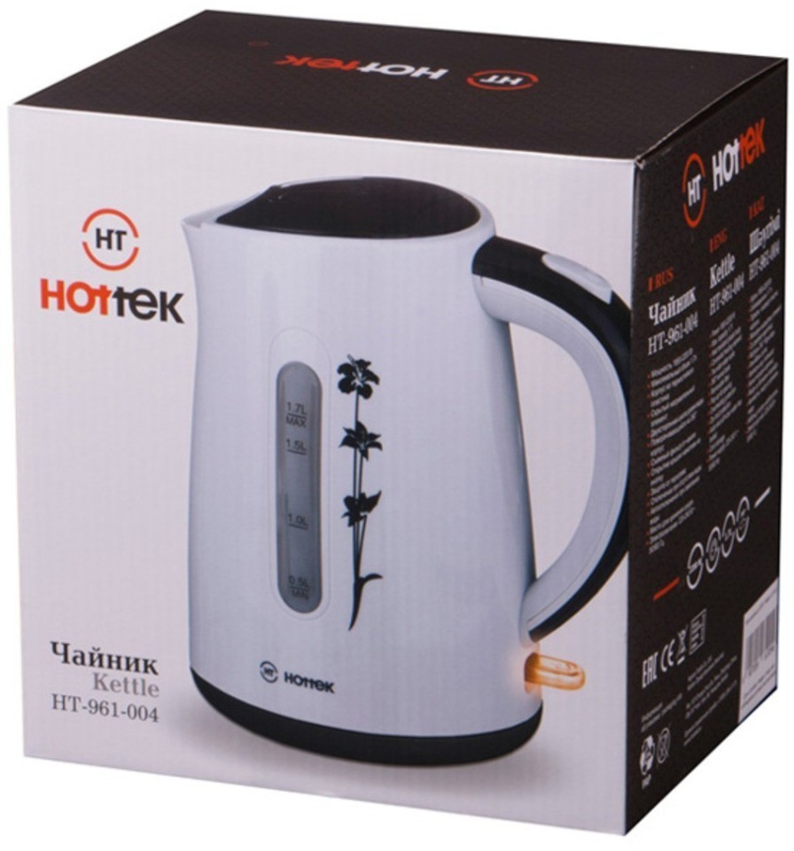 Чайник электрический hottek пластик ht-961-004 1,7 л, 2200 вт (961-004)