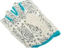 Перчатки для фитнеса SU-110, белый/голубой (165001)