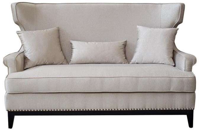 Диван двухместный ткань бежевая 170*91*102см, 3 подушки (TT-00000447)