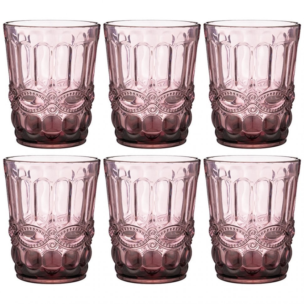 Набор стаканов "серпентина" из 6шт. серия "muza color" 270мл. / в=10 см Lefard (781-110)