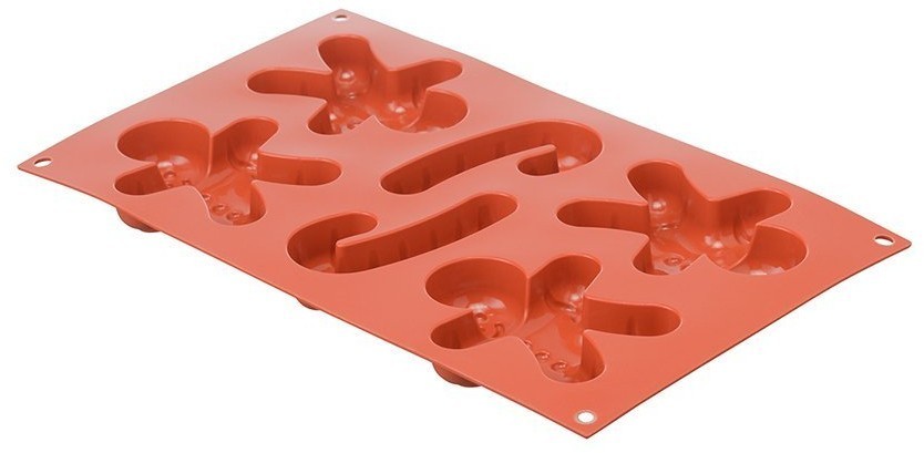 Форма для приготовления печенья ginderbread man, 33,6 х 18 х 2,4 см, силиконовая (72867)