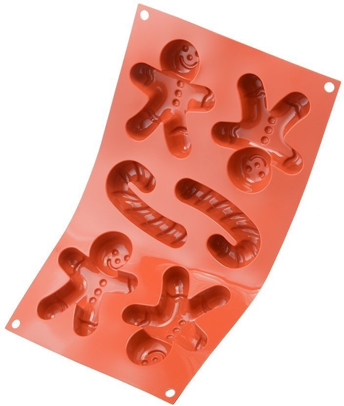 Форма для приготовления печенья ginderbread man, 33,6 х 18 х 2,4 см, силиконовая (72867)