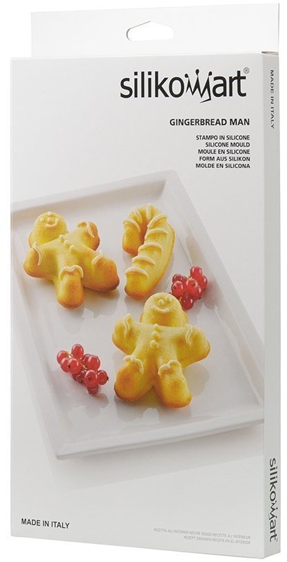 Форма для приготовления печенья ginderbread man, 33,6 х 18 х 2,4 см, силиконовая (72867)