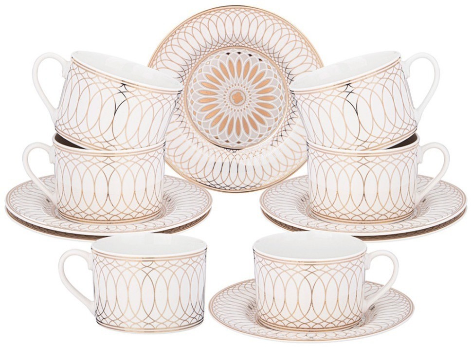 Чайный набор lefard "triumph" на 6 пер. 12 пр. 220 мл (435-029)