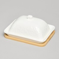 Масленка lefard &quot;meadow&quot; на дер. подставке 17*12,5*8 см (587-241)