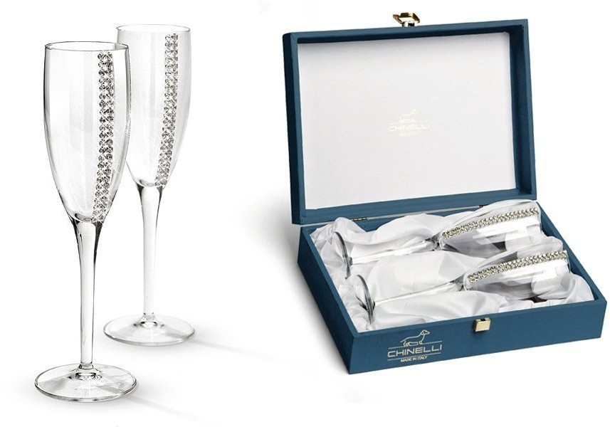 Набор бокалов для шампанского Regina Swarovski, 0,225 л, 2 шт - GA3050100AL Гамма
