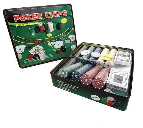 Набор для покера Holdem Light на 500 фишек с номиналом (31362)