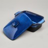Форма для запекания с крышкой / масленка reactive blue 16,5*10*5/9 см 250 мл Agness (780-133)