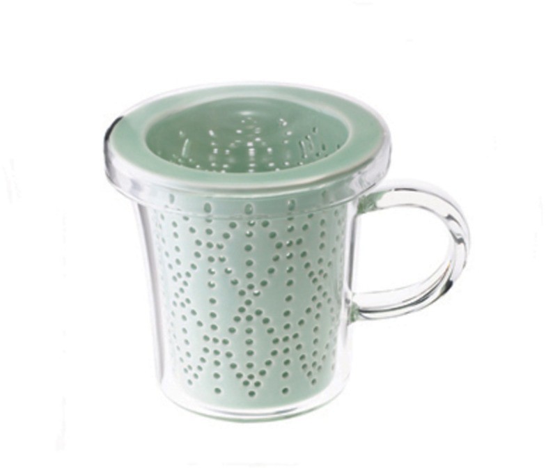 Кружка с ситечком C080-36ACE, стекло,фарфор, Celadon, LOVERAMICS