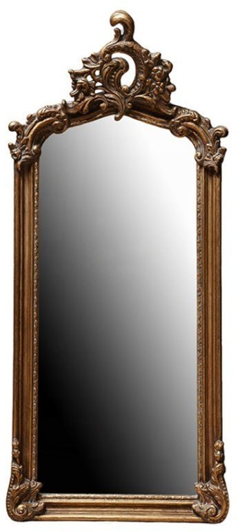 Зеркало MirrorMR07, Массив дерева, brass/brown, ROOMERS FURNITURE