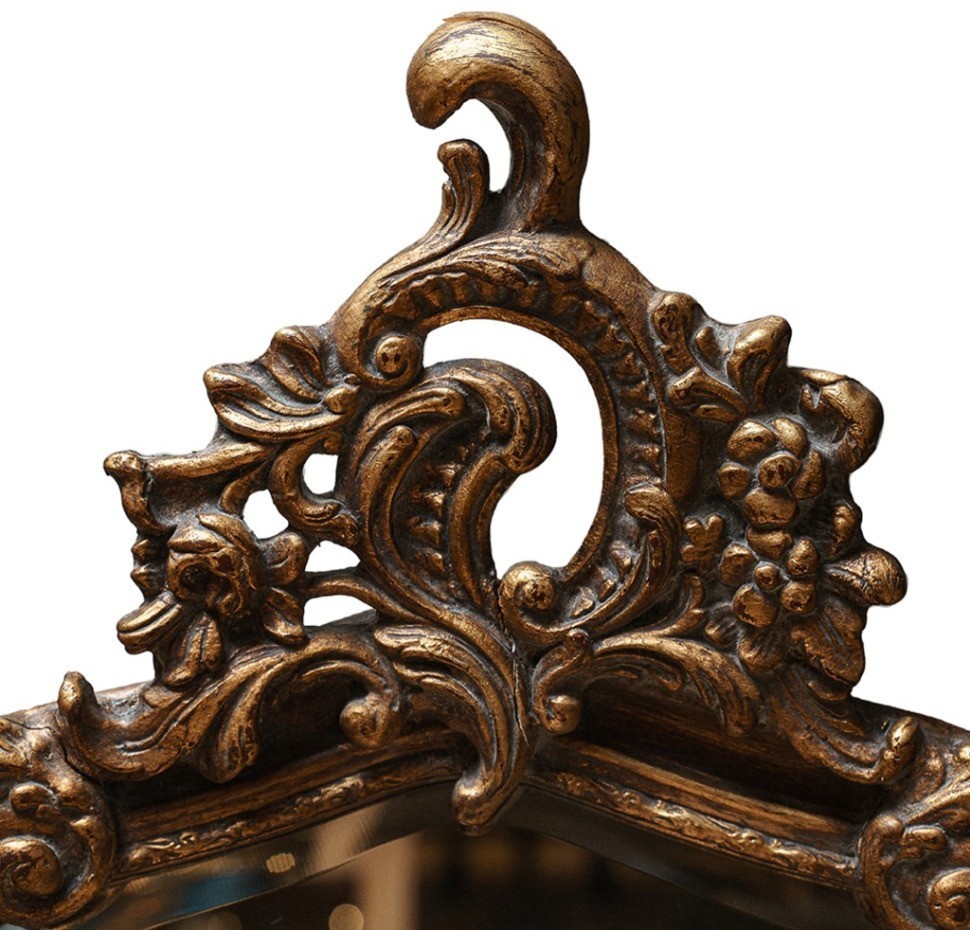 Зеркало MirrorMR07, Массив дерева, brass/brown, ROOMERS FURNITURE