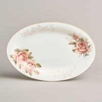 Блюдо овальное lefard &quot;корейская роза&quot; 30 см (590-677)