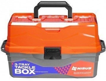 Ящик для снастей Nisus Tackle Box трехполочный оранжевый N-TB-3-O (67179)