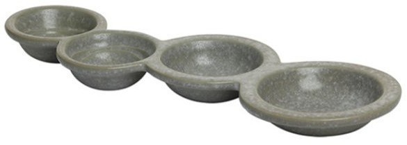 Менажница L9251-648U, каменная керамика, grey, ROOMERS TABLEWARE