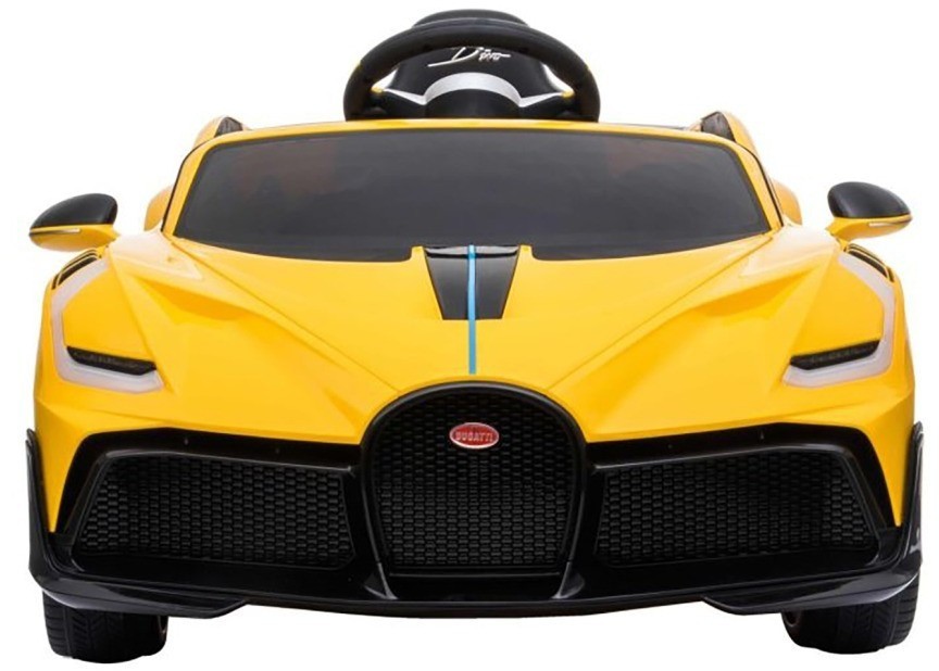 Детский электромобиль Bugatti Divo (желтый лак, 12V) - HL338