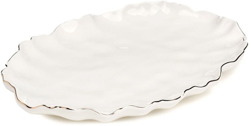 Блюдо овальное lefard "charm" 30,5*21*3 см (с золотой линией) (779-364)
