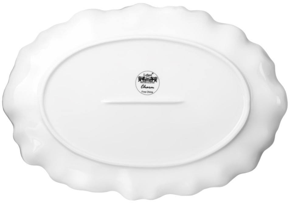 Блюдо овальное lefard "charm" 30,5*21*3 см (с золотой линией) (779-364)