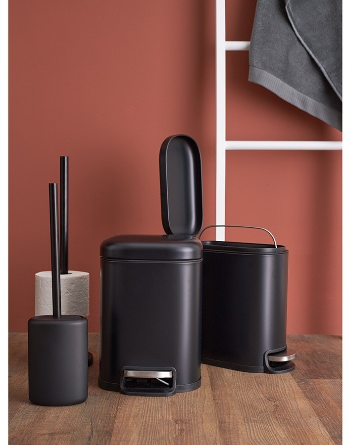 Ершик для унитаза slim, черный (78871)