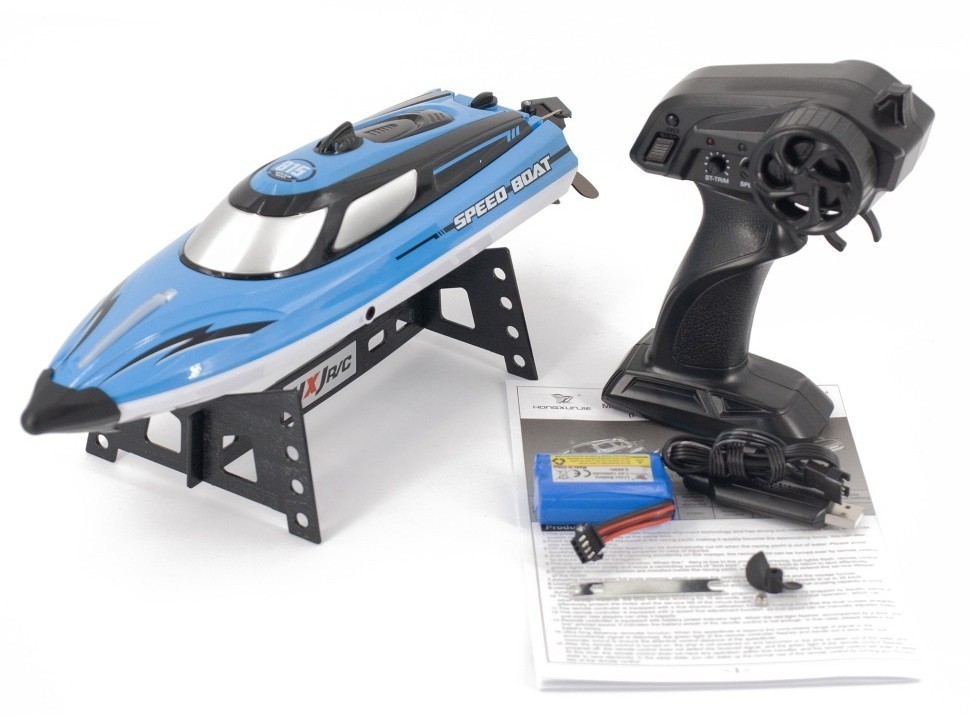 Радиоуправляемый катер SET SAIL (36 см, 25 км/ч) (HJ815-BLUE)