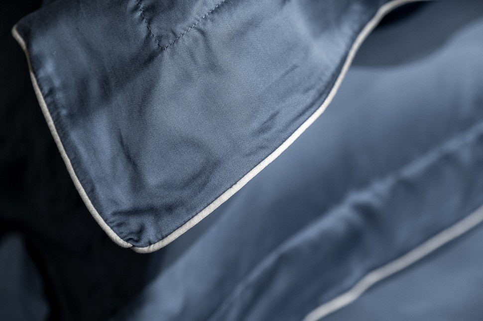 Комплект наволочек тенсель синий 70*70 (2шт) (TT-00014147)