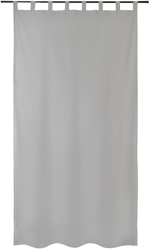 Штора из хлопка двойная базовая серого цвета из коллекции essential, 150х290 см (76970)