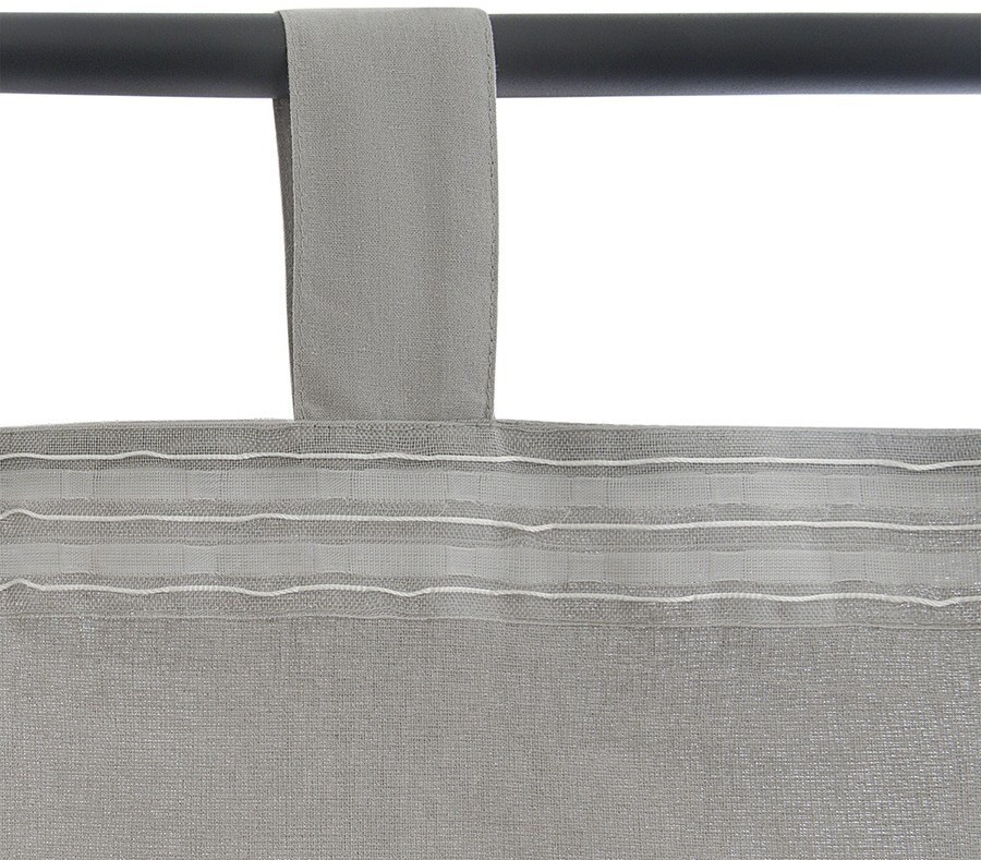 Штора из хлопка двойная базовая серого цвета из коллекции essential, 150х290 см (76970)