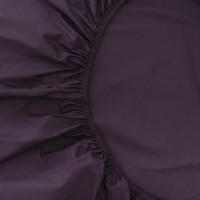 Простыня на резинке из стираного перкаля сливового цвета из коллекции essential, 180х200х30 см (77766)